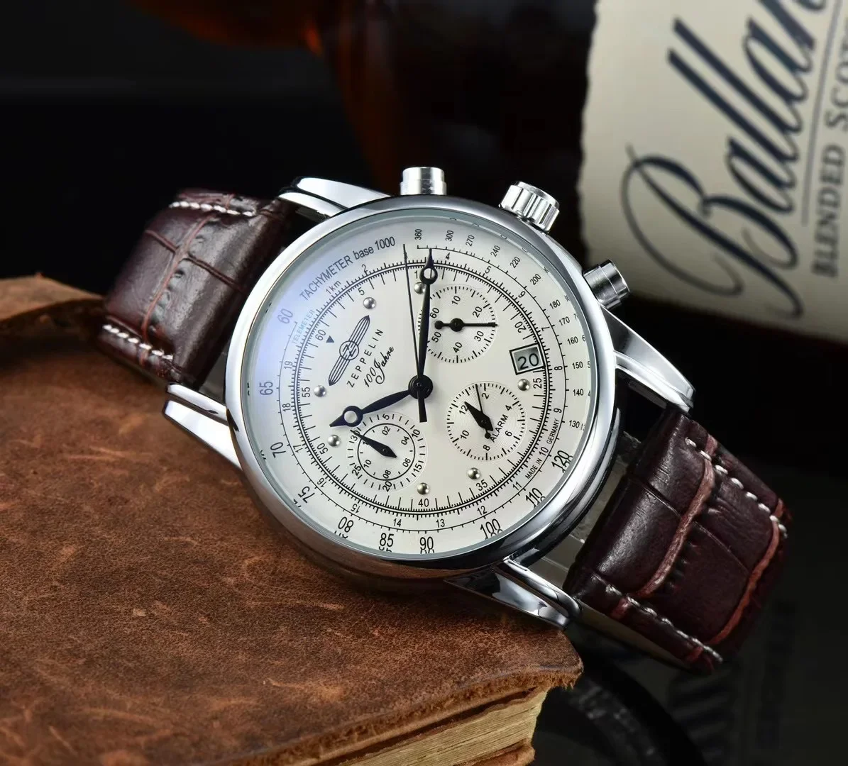 Zeppelin Airship Commemorative Version Men's Retro Business Leisure Men's Watch Watch: Rose