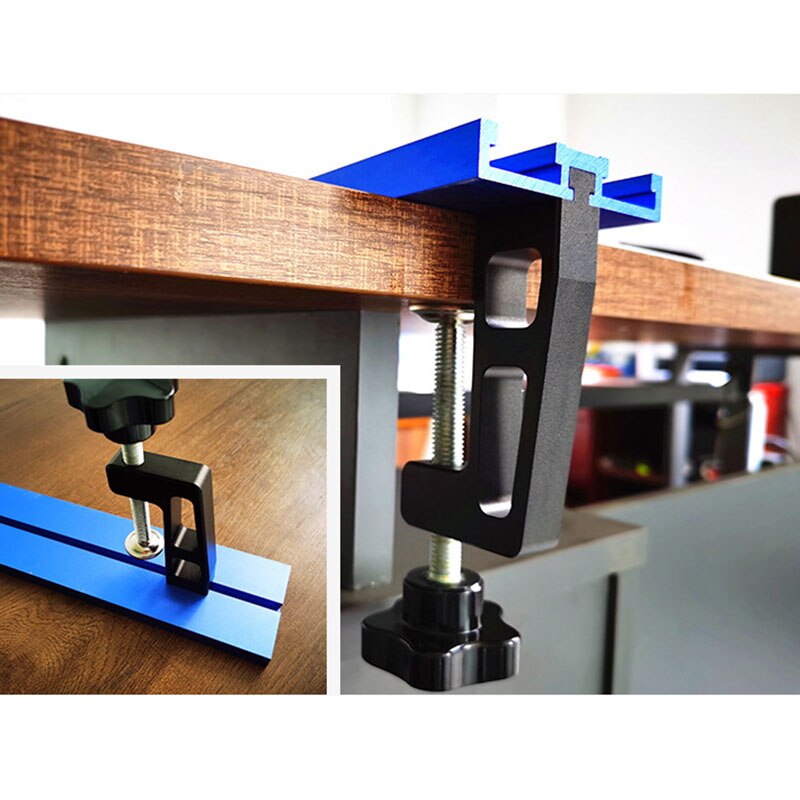 2 Stück T-Nut Clamps - Alu Klemmen Für 45 & 75 Typ T-Slot Zäune