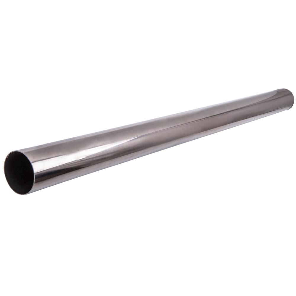 Universal 3" /76mm Outside Diameter Exhaust Pipe Tube Straight Length 4 Feet