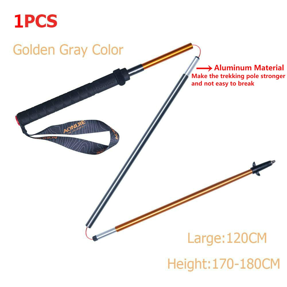 AONIJIE E4201 M-Pole Folding Ultralight Quick Lock Trekking Poles Hiking Pole Race Running Outdoor Walking Stick Carbon Fiber: E4201  1 pcs  120cm