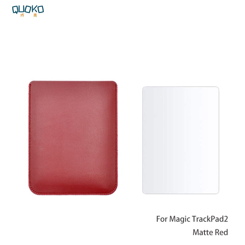 selling ultra-thin super slim sleeve pouch cover,microfiber leather laptop sleeve case for Apple Magic Trackpad 2: Matte Red