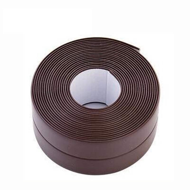Wasserdicht 3,4 mx38mm 22mm Fenster Schlecht Band Dicht Streifen Pvc Küche Zauberstab Aufkleber Naht Wc Ecke Dichtung Streifen Schlecht hause: Kaffee / 3.2x2.2cm