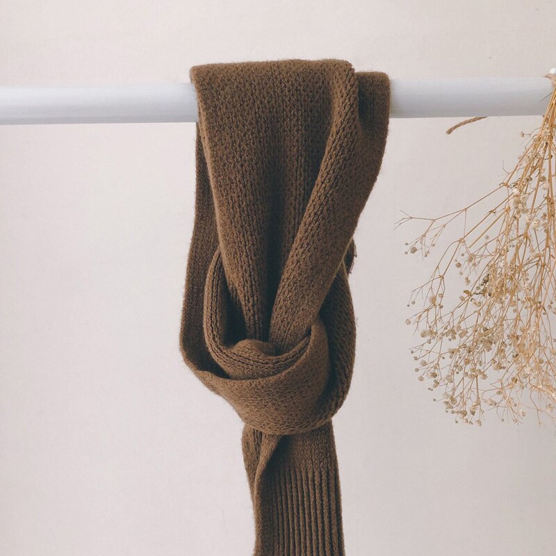 automne nouveauté garçons et filles bonbons couleur écharpe coréenne bébé garçon écharpes: coffee