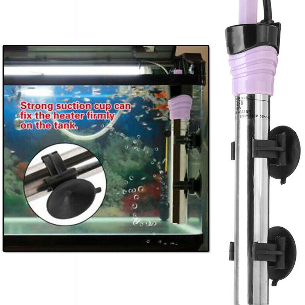 50W-300W US Plug glass explosion-proof aquarium fish tank water heater mini adjustable heating rod aquarium temperature control