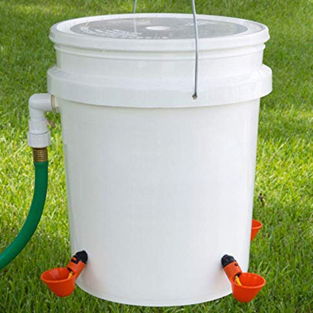 5/10/15/12/24Pcs Feed Automatic Bird Coop Poultry Chicken Fowl Drinker Water Drinking Cups Livestock Feeding Watering Supplies