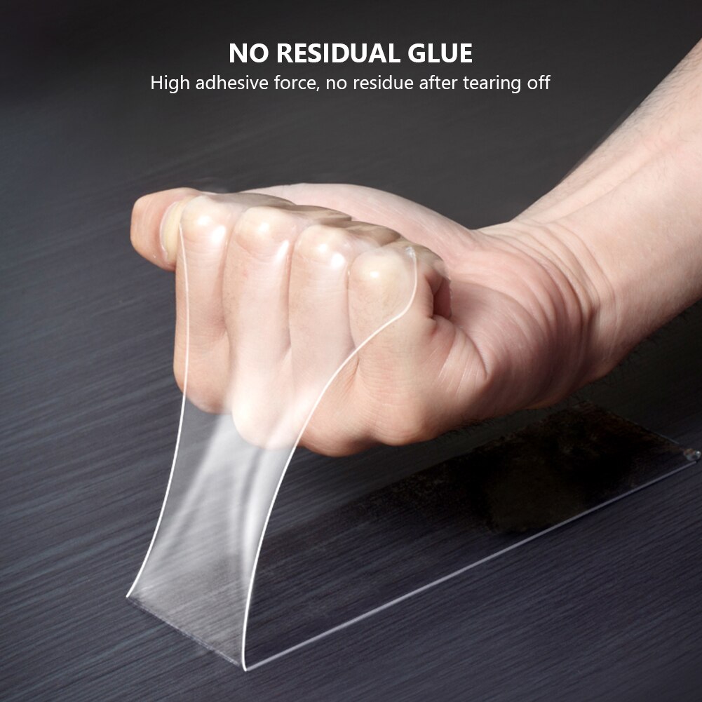 Nano-tape Washable Reusable Double-Sided Tape Adhesive Nano Traceless Sticker Removable Universal Disks Glue 1/2/3/5M