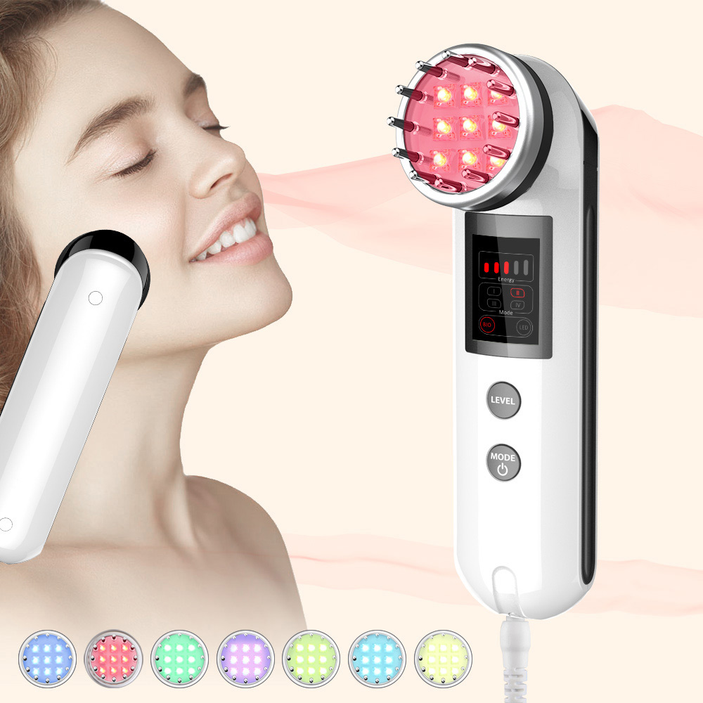 Surebeauty 7 Colors LED Light Therapy Skin Rejuvenation Microcurrent Face Lifting Anti-Age Home Use Device