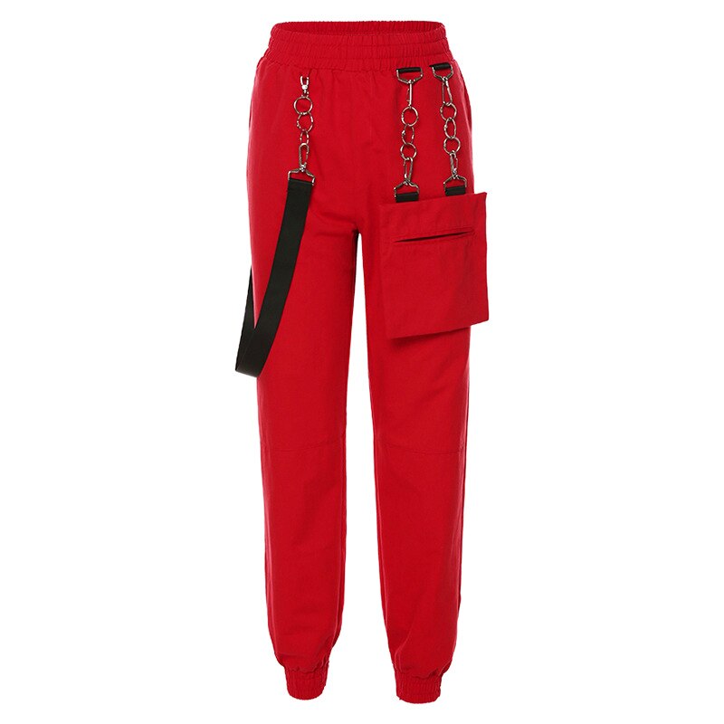 Costumes Hip Hop pour femmes, pantalon rouge à la , tenue de danse de rue, vêtements de Jazz, vêtements de Performance sur scène pour adultes, DNV12680: Pants / L