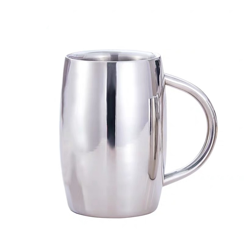 Øl krus dobbeltvæg rustfrit stål glas isoleret kaffekop te kop drinkware tasse caneca criativa cerveja 300 ml 430 ml