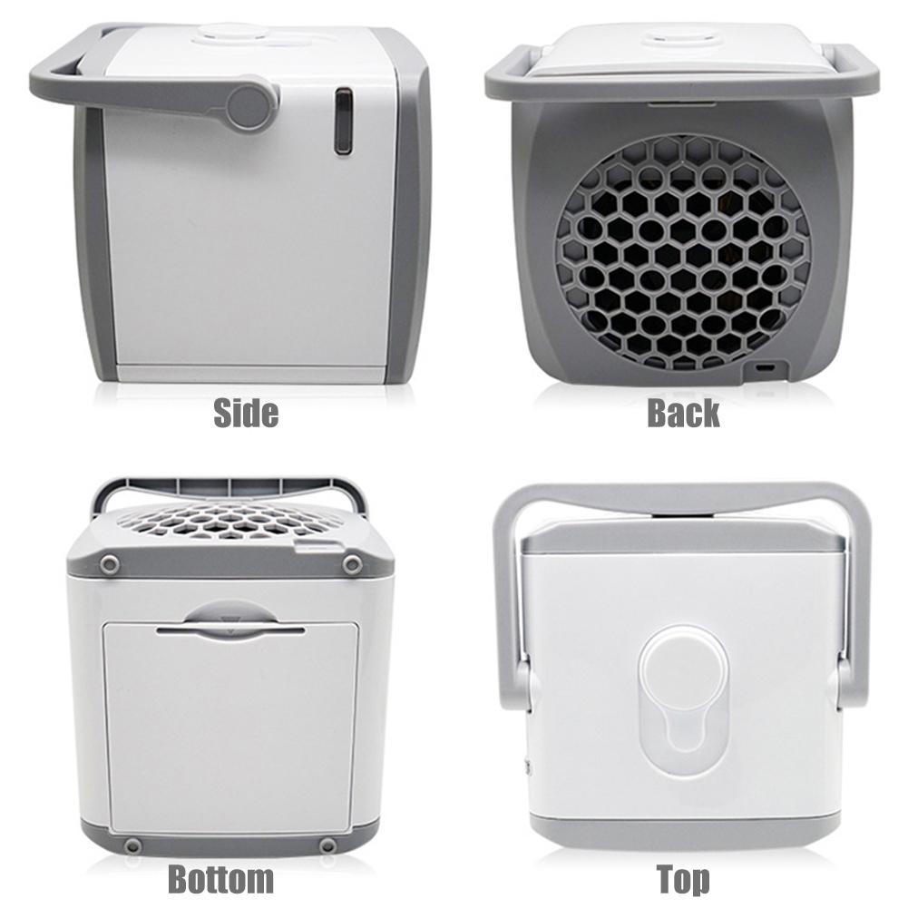3-IN-1 Mini Portable Air Conditioner USB Personal Desktop Air Cooler Fan Cooler for Home Office Car Fan Air Conditioner Cooling