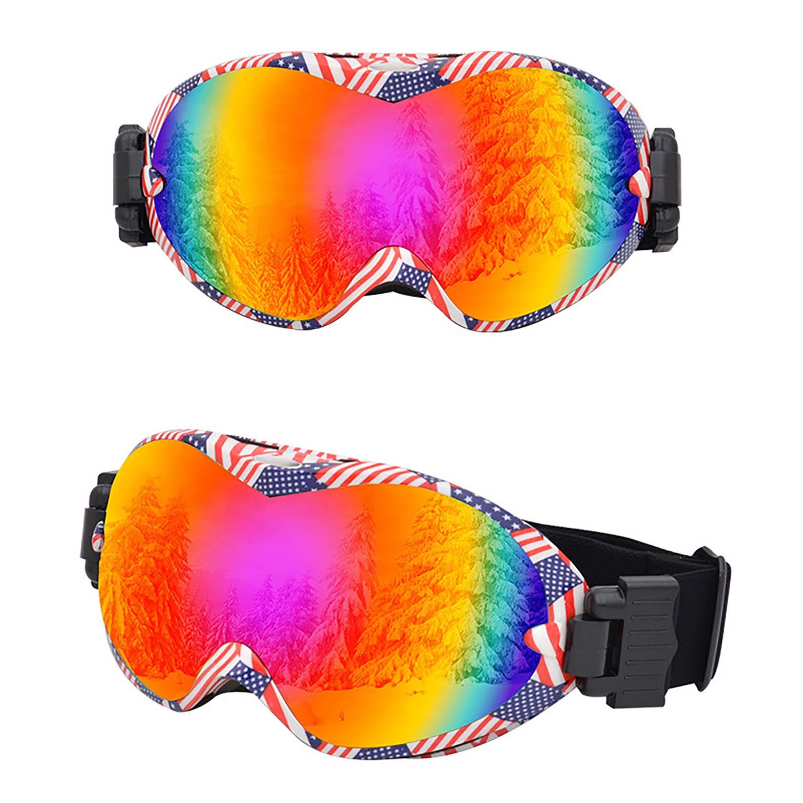 40#  wintersportbrillen met anti-condens skibrillen dubbele anti-condens skibrillen voor volwassenen mannen en vrouwen snowboardbrillen: C
