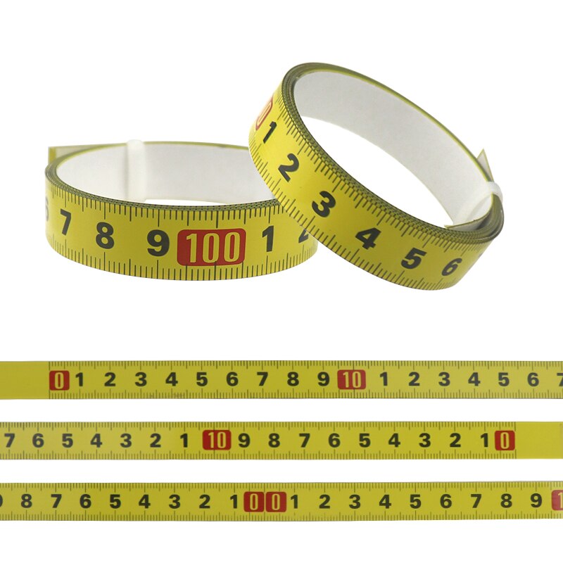 Miter Track Tape Measure Self-Adhesive Measuring Tape Steel Ruler Durable Wear-Resistan T-track Router Table Measuring Tools