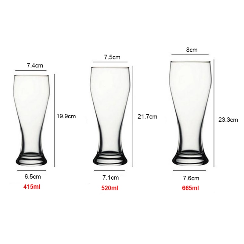 400ml 500ml 650ml ölglas mugg stor ölkopp midja blyfria kristallglas dricka whisky vodka essential bar ktv