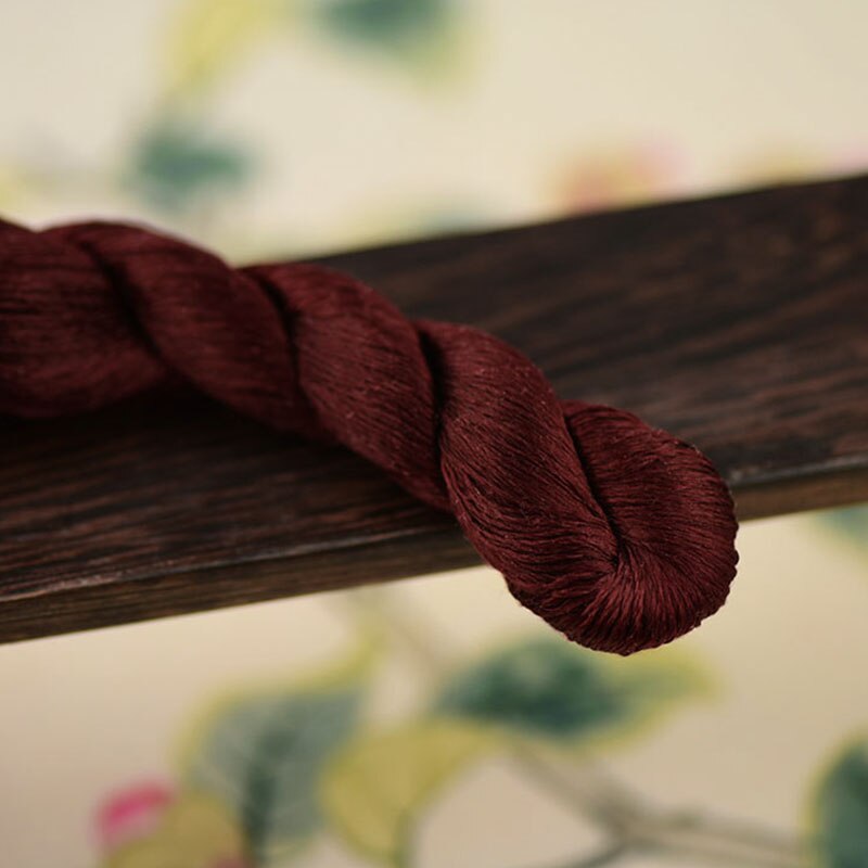 100% silk thread hand embroidery embroider cross stitch 1pcs 400m silk embroidery thread Dark orange series 13 pure colors: 12