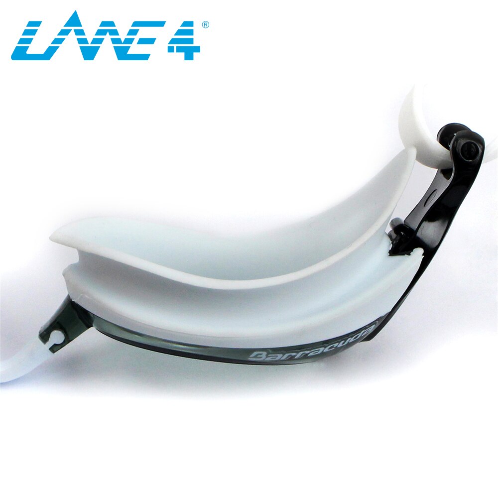 LANE4 Myopia Swimming Goggles Anti-fog UV Protection Easy adjusting for Adults White #92295 Eyewear