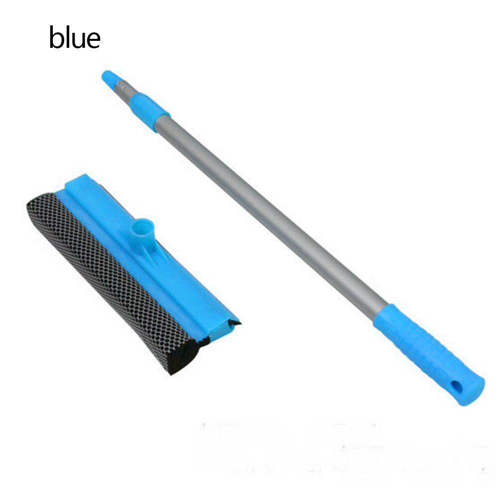 Aluminum Long Handle Window Brush Double Sides Soft Sponge Cleaner Glass Wiper Car Windows Squeegee Brushes Home Cleaning Tools: Blue