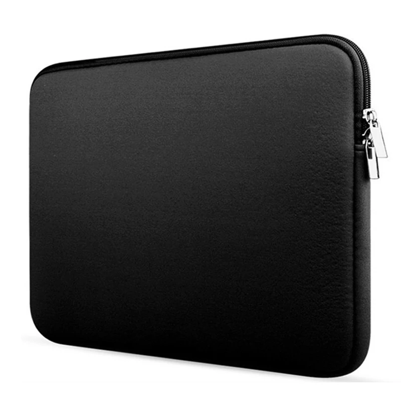 Laptoptas Voor Xiaomi Lenovo Dell Notebook Computer Laptop Sleeve Voor Macbook Air Pro Retina 13 14 15 15.6 inch Laptops Case: Black / 1 bundel