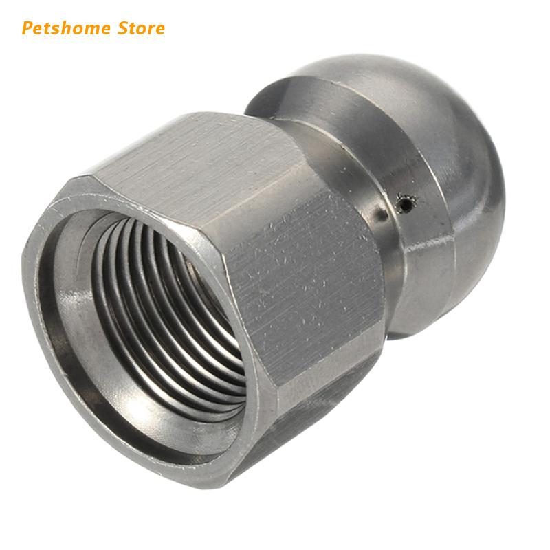 Stainless Steel Pressure Washer Jet Nozzle Bsp Female Rotary Sewer Cleaning Nozzle Pipe Drain Wash Head Tools: 6