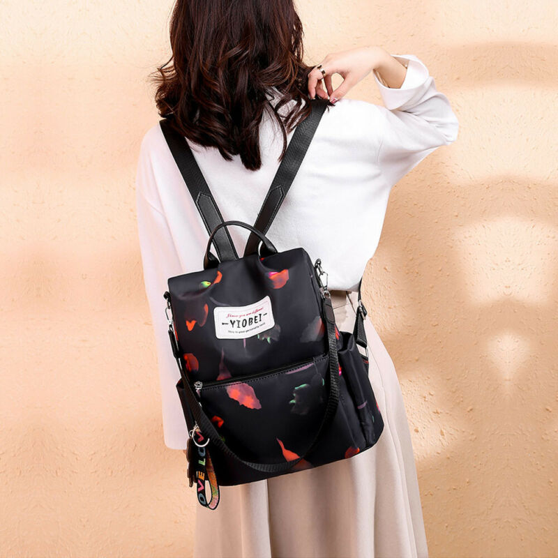 Moderna mochila antirrobo para mujer, de famosa, mochila de gran capacidad para mujer, bolso impermeable de , mochila Oxford para mujer