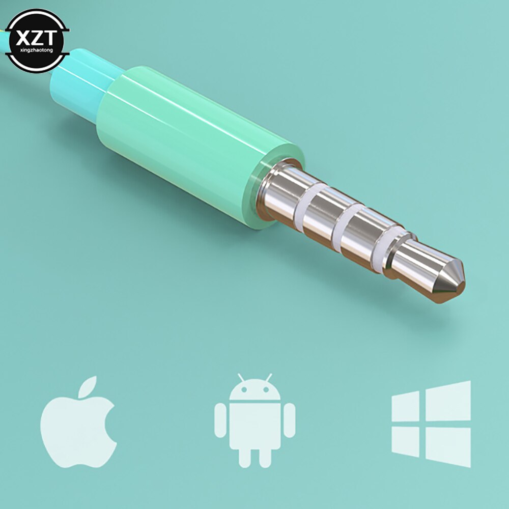 U24 Draad Stereo Oortelefoon 3.5Mm In-Ear Hoofdtelefoon Running Muziek Game Oortelefoon Ruisonderdrukking Voor Mobiele Telefoon Pc pad Laptop Met Microfoon