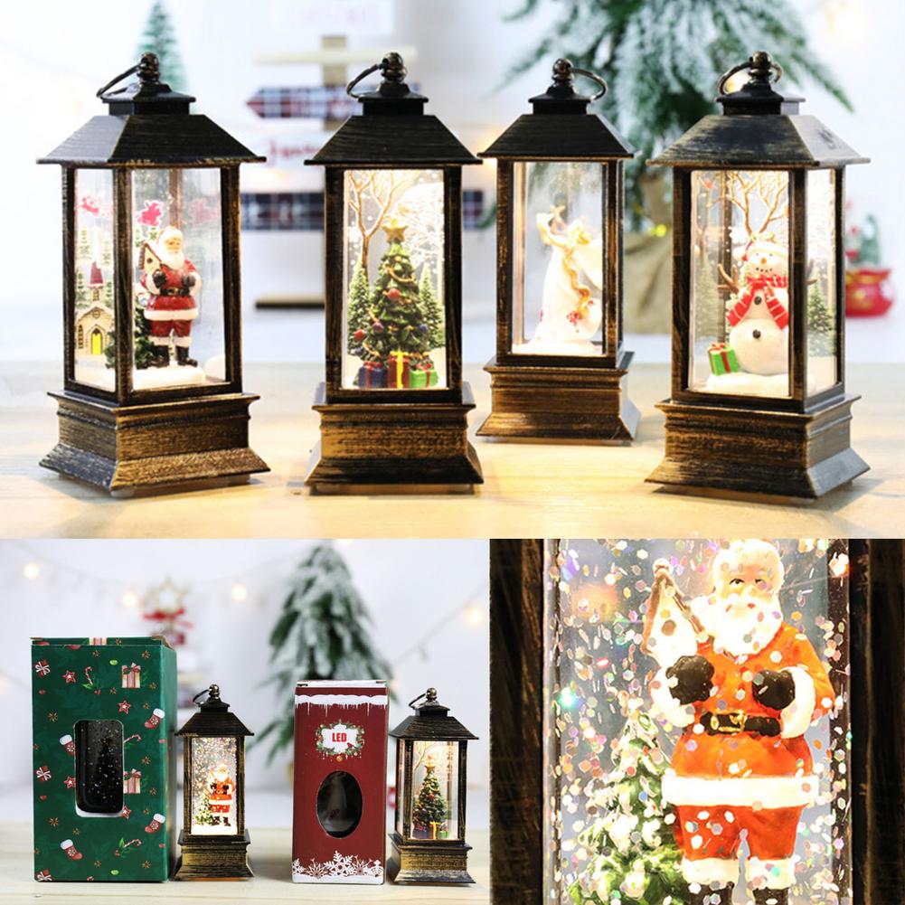 Weihnachten Laterne Licht Weihnachten Dekorationen Für Haus Laterne LED Kerze Licht Kerzen Xmass Baum Ornamente Kerst Neue Jahr