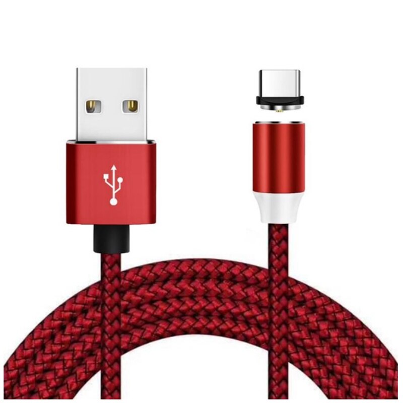 Magnetic Micro USB Cable: For iphone Red / 1 M