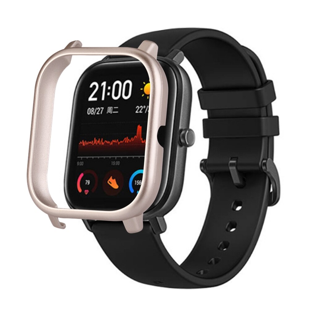 Cubierta colorida de la caja del marco para Xiaomi Amazfit GTS Smart Watch protector de la cáscara para Xiaomi accesorios del reloj Huami Amazfit gts: champagne