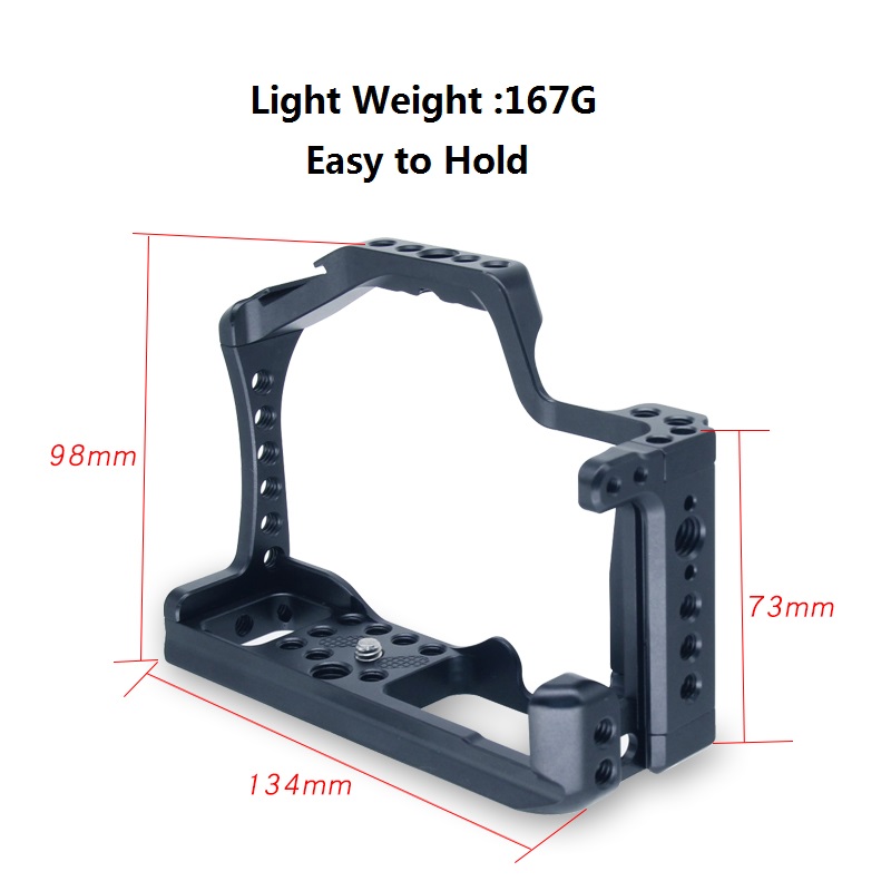 Pro Legering Camera Kooi Voor Canon Eos M50 Cnc Dslr Case Koude Schoen Mount Uitbreiding Cover Quick-Relase Plaat ondersteuning Fotografie