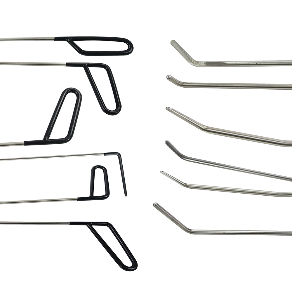 FURUIX 1/3/6 pcs PDR push Rods Set Paintless Dent Repair Tools Rods for Car Dent Remover Puller Hail Damage Repair Kit