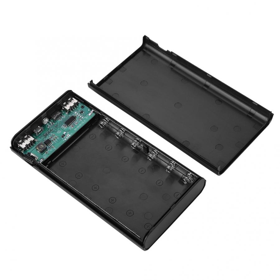 etui til powerbank 6 seksjoner 18650 gjør-det-selv type-c toveis hurtiglading powerbank-hekkekoffert powerbank-boks powerbank-boks