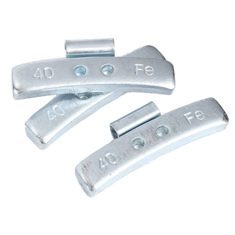 Reifen Ketten Auto zubehör 40g/1,4 unzen Clip-Auf Rad Blöcke Aluminium Legierung P-Stil Reifen gewicht Ausgleich