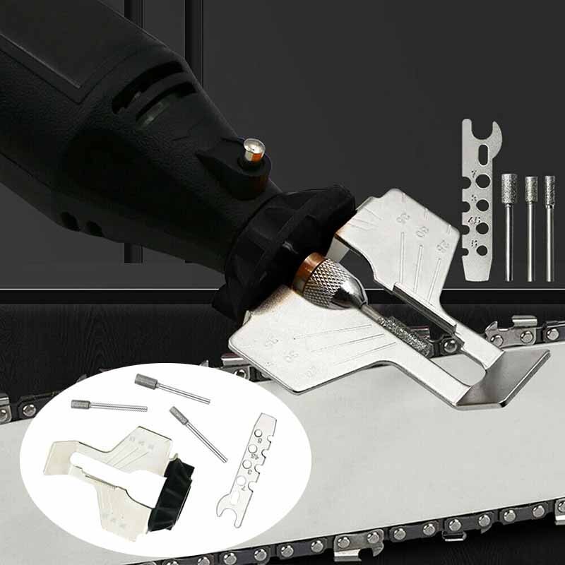 1 Set Chainsaw Sharpener Electric Grinder Chain Saw Grinder File Tool Attachment