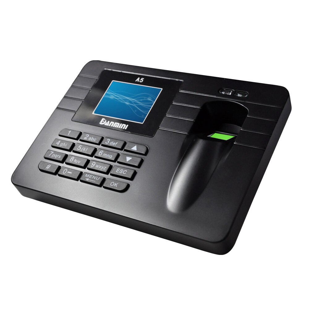 DC 5V/1A USB Biometric Fingerprint Attendance Machine DC 5V/1A Time Recorder Employee Checking-in Reader