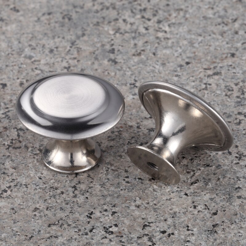 Myhomera Cabinet Knob Stainless Steel Cupboard Pullers Drawer Knobs Furniture Wardrobe Round Handle Kitchen Door Pulls Hardware