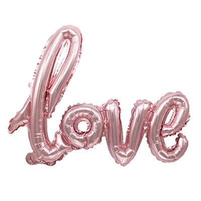 China Fabrikant Verjaardag Kerst Gelukkig Nieuwjaar Goud Brief Folie Ballon Materiaal I Love U Kids Baby Feestartikelen 32": Pink / 32 inch