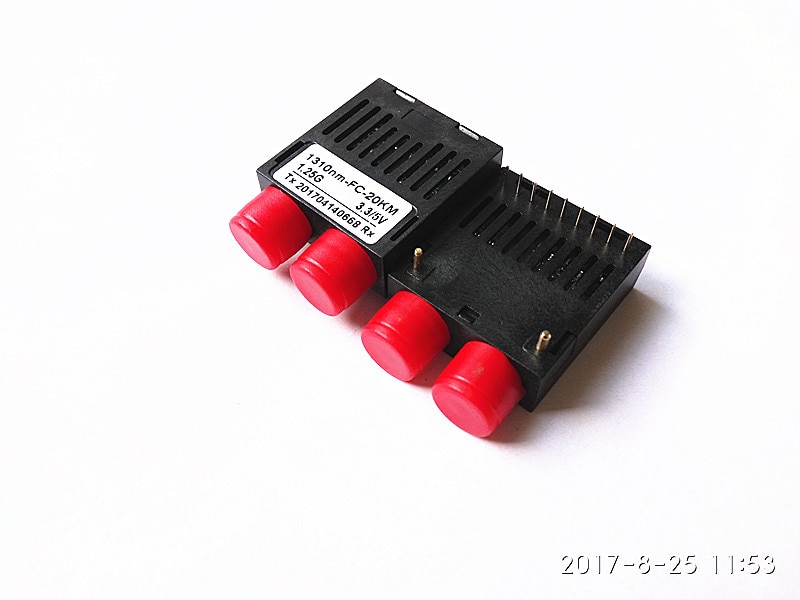 FC 1.25G Dual Fiber 1x9 Optical Transceiver Module 1.25G Transceiver 10/100/1000M single dual fiber 20KM 1310nm FC 3.3/5V
