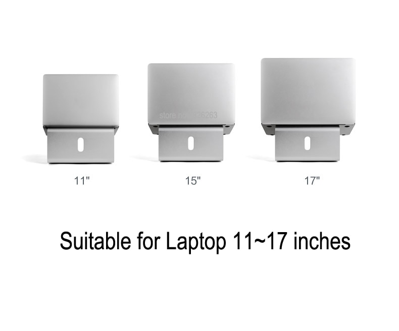 Hyvarwey AP-2 Aluminum Alloy 360 Degree Rotation Adjustable Laptop Stand 15 degree Angle for Home/Office 11-17 inch Notebook