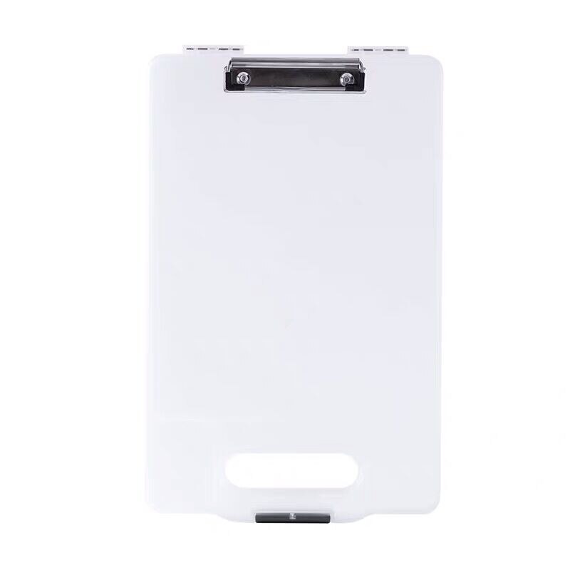 Sharkbang wielofunkcyjny A4 Wordpad teczka tablica robić pisania klip z otwór na długopis organizer na biurko schowek papiernicze: z uchwyt biały