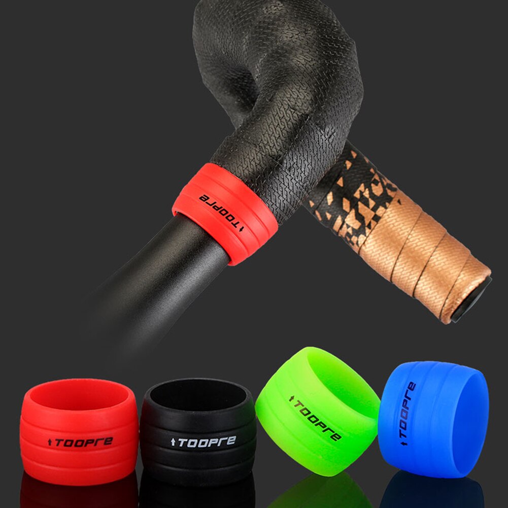 Fita de proteção para guidão de bicicleta, faixa de silicone anti-deslizamento para guidão de bicicleta, 2 peças