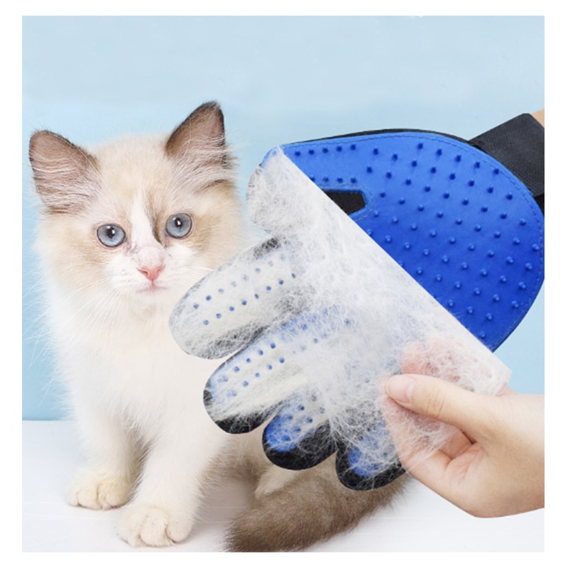 Hund kæledyr grooming handske silikone katte børste afskæring hår handsker hunde bad rengøring handske
