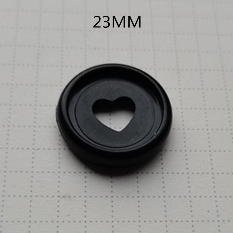 frosted plastic binding ring 100PCS23MM mushroom hole notebook frosted button DIY binding button binding CD: black