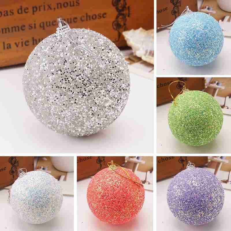 5 stücke Kugeln Gold Silber Kugeln Für Weihnachten Heimat Party Strass funkeln Weihnachten Baum 8CM Ball Hochzeiten Ornament
