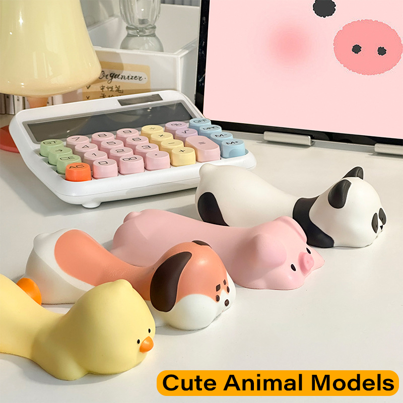 Cute Animal Wrist Rest Mouse Pad Support Ergonomics Memory Foam Desktop Computer Laptop Arm Rest Cat Dog Duck Panda Toys