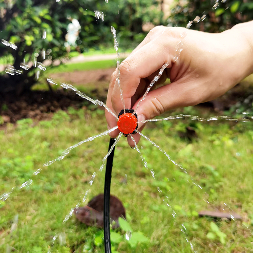 oasi 30-800X giardino 4/7MM micro ugello regolabile sistema di irrigazione a goccia 1/4 ''irrigatore anti-intasamento emettitore gocciolatore