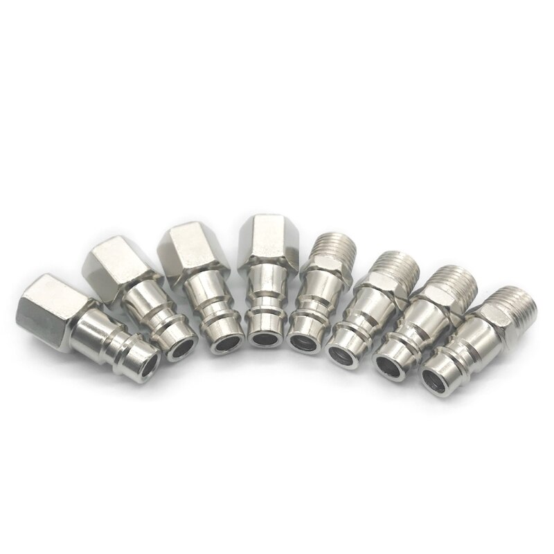10 Pcs Air Coupler Connector DE Specification Fast Plug Kit Quick Connect Air