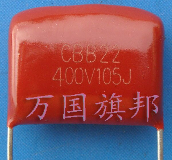 . cbb 22 metalliseret polypropylenfilmkondensator 400 v 105 1 uf
