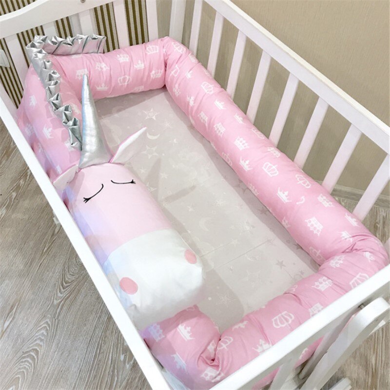 Newborn Cradle Bumper Crocodile Crib Bumper Plush Pillows Cushion Crib Bumper Pads Baby Crib Liner Animal Pillows Bed Children