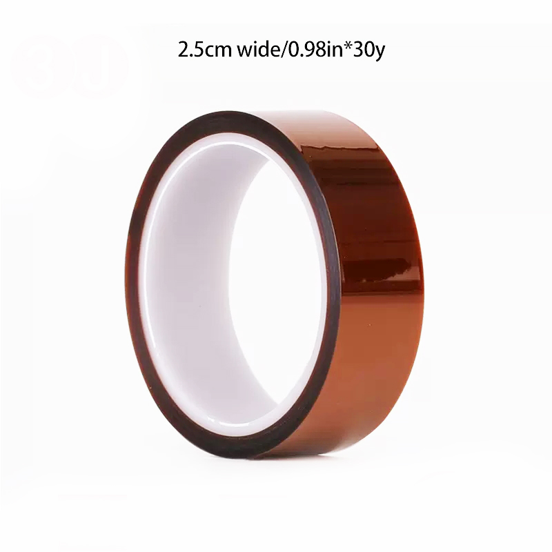 Nastro resistente alle alte Temperature con dito dorato lungo 30m nastro in poliimmide nastro isolante antistatico per batteria al litio per animali domestici di dimensioni multiple: Arancione