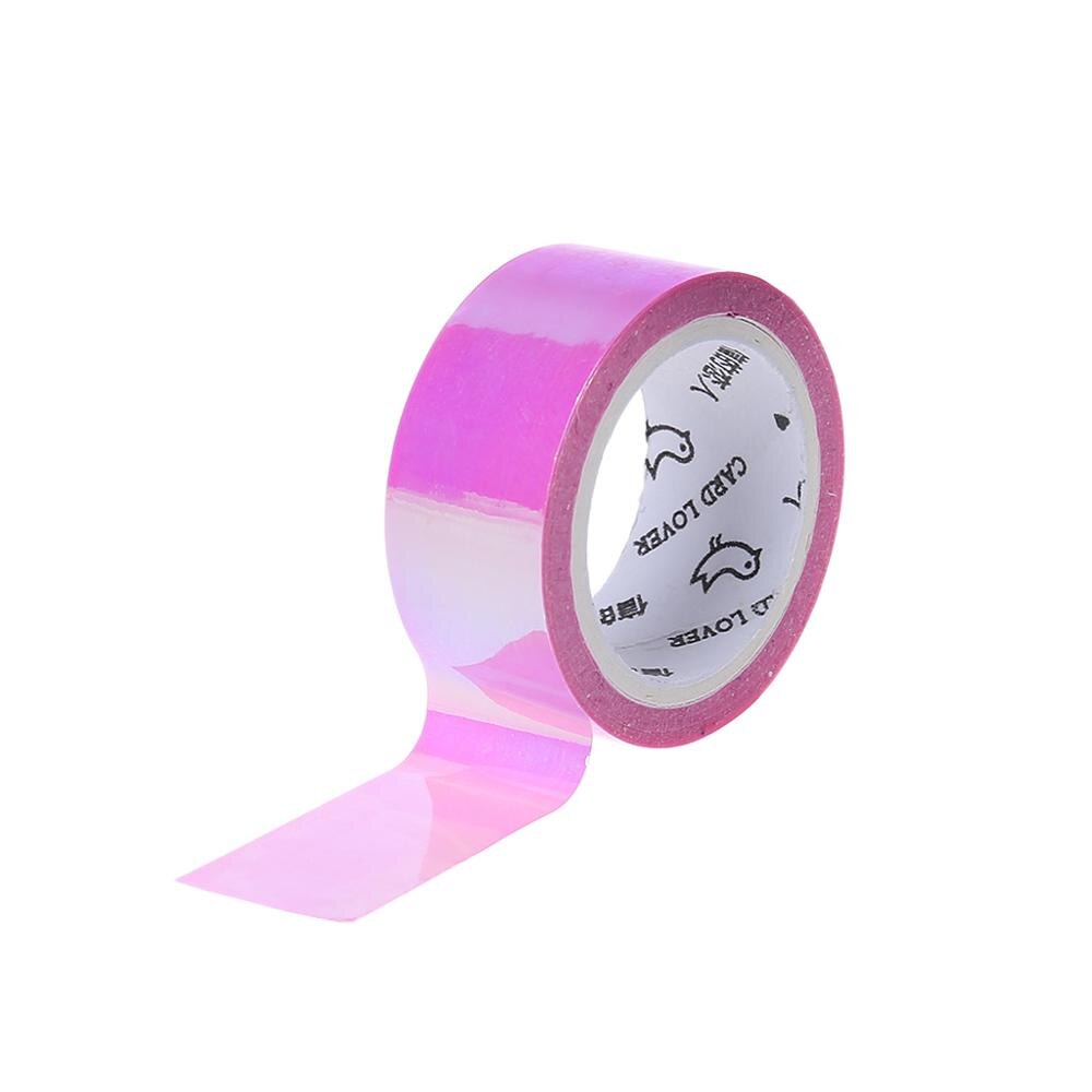 Decoración de Gimnasia Rítmica holográfica RG prismática brillo cinta aros palo: Púrpura
