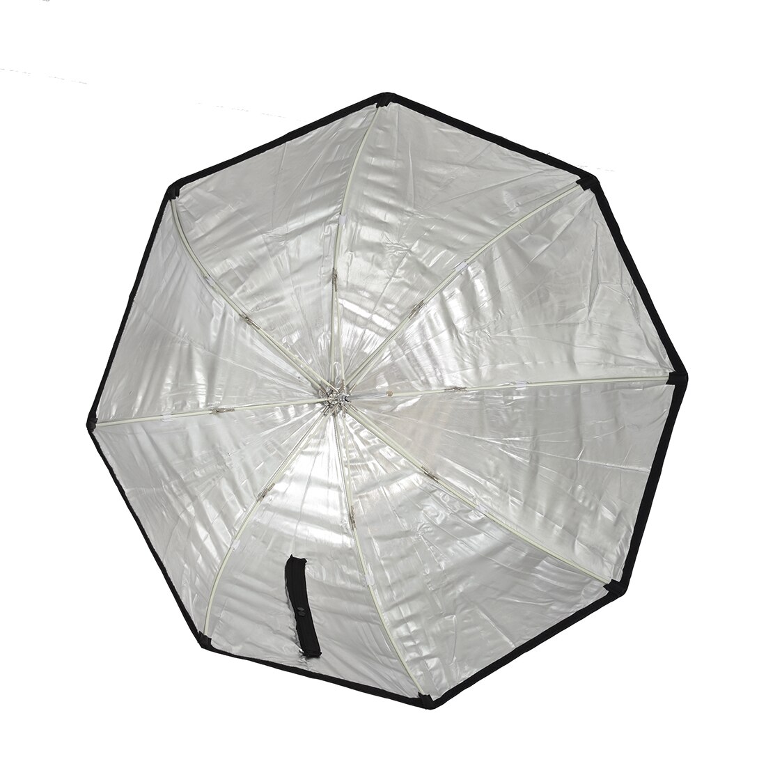 80Cm/31.5in Octagon Umbrella Softbox Reflector Diffuser Met Koolstofvezel Beugel Voor Speedlite Flash Light Sliver Black